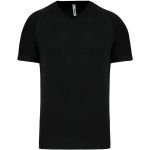 Herren-Sport-T-Shirt mit V-Ausschnitt Kariban ProAct PA476 schwarz