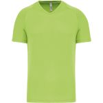 Kariban ProAct PA476 Limettensport-T-Shirt für Herren mit V-Ausschnitt