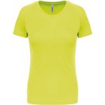 Damen-Sport-T-Shirt Kariban ProAct PA439 fluoreszierendes Gelb