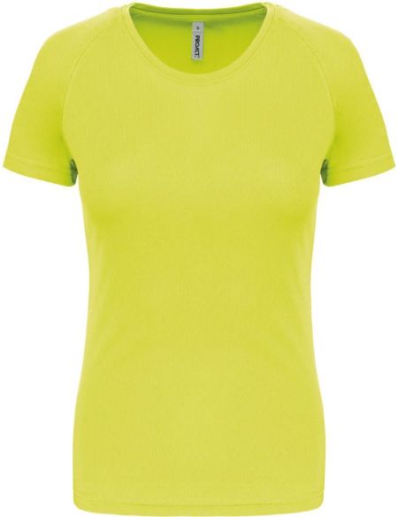 Damen-Sport-T-Shirt Kariban ProAct PA439 fluoreszierendes Gelb