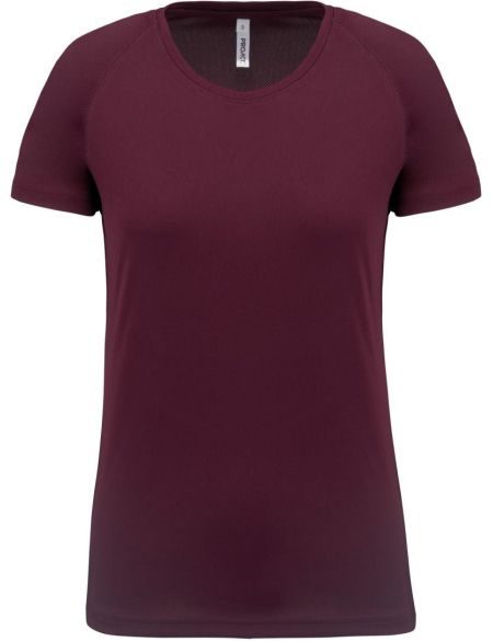 Damen-Sport-T-Shirt Kariban ProAct PA439 Wein