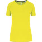 Damen-Sport-T-Shirt Kariban ProAct PA4013 fluoreszierendes Gelb