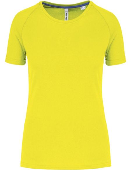 Damen-Sport-T-Shirt Kariban ProAct PA4013 fluoreszierendes Gelb