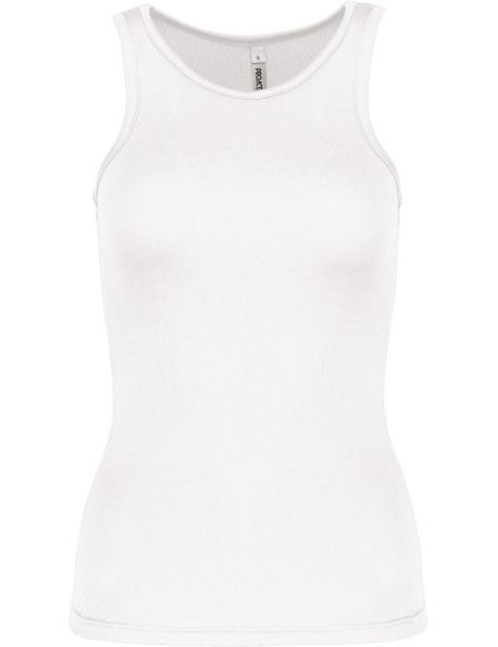 Damen-Sport-Tanktop Kariban ProAct PA442 weiß