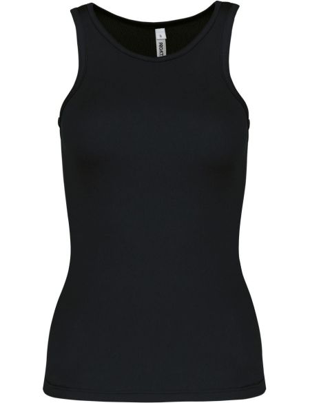 Damen-Sport-Tanktop Kariban ProAct PA442 schwarz