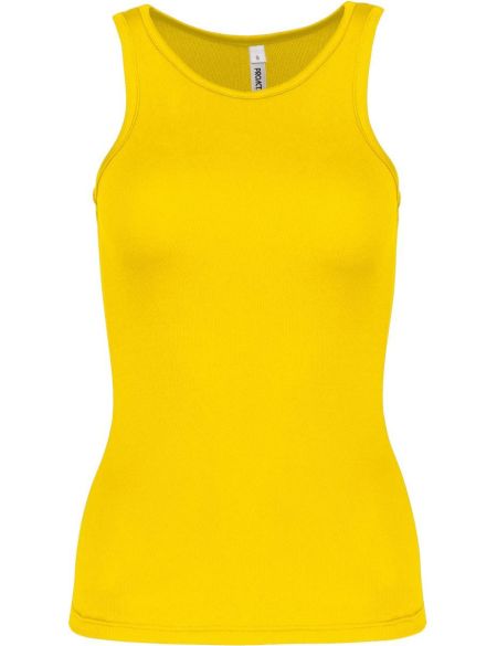 Damen-Sport-Tanktop Kariban ProAct PA442 True Yellow