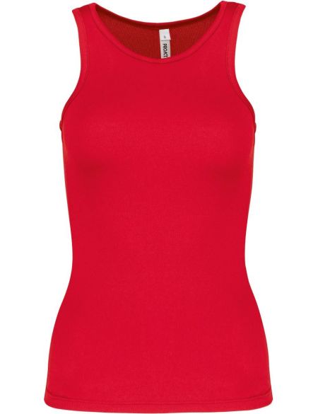 Damen-Sport-Tanktop Kariban ProAct PA442 rot