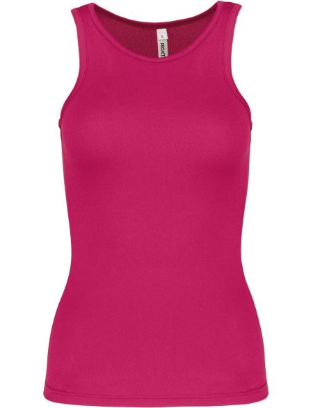 Kariban ProAct PA442 fuchsiafarbenes Sport-Tanktop für Damen