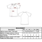 Kariban ProAct PA477 fuchsiafarbenes Damen-Sport-T-Shirt mit V-Ausschnitt