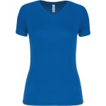 Kariban ProAct PA477 sportliches königsblaues Damen-Sport-T-Shirt mit V-Ausschnitt