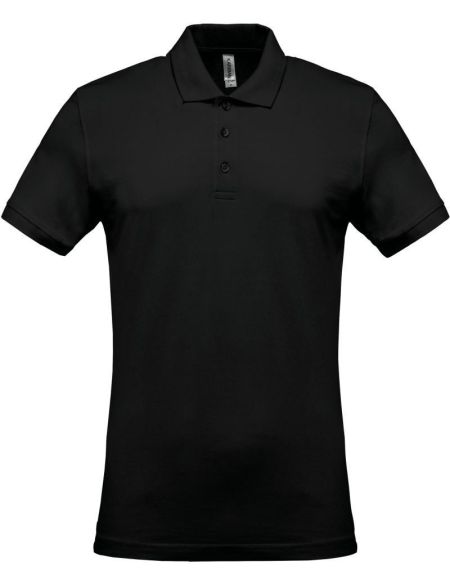 Poloshirt Herren Piqué Kariban K254 schwarz