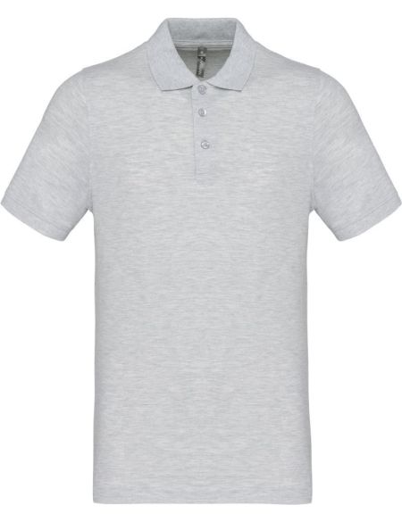 Poloshirt Herren Piqué Kariban K254 Asche meliert