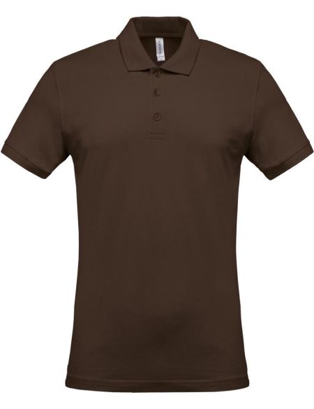 Poloshirt Herren Piqué Kariban K254 Schokolade