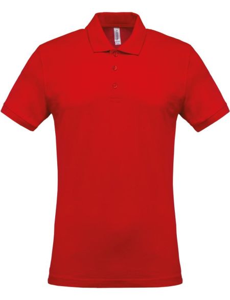 Poloshirt Herren Piqué Kariban K254 rot
