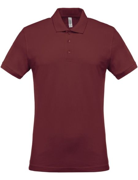 Poloshirt Herren Piqué Kariban K254 Wein