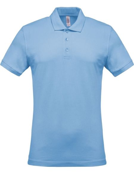 Poloshirt Herren Piqué Kariban K254 himmelblau