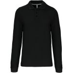 Poloshirt Herren Piqué mit langen Ärmeln Kariban K243 schwarz