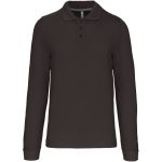 Poloshirt Herren Piqué mit langen Ärmeln Kariban K243 dunkelgrau