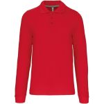 Poloshirt Herren Piqué mit langen Ärmeln Kariban K243 rot