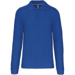 Kariban K243 hellkönigsblaues Herren-Piqué-Poloshirt mit langen Ärmeln