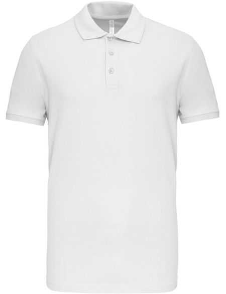 Poloshirt Herren elastisches Piqué Kariban K239 weiß