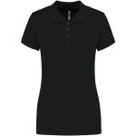 Damen Piqué-Poloshirt Kariban K255 schwarz