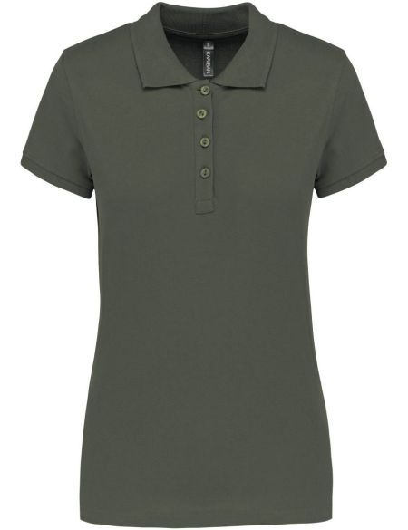 Damen-Piqué-Poloshirt Kariban K255 dunkles Khaki