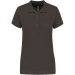Damen-Piqué-Poloshirt Kariban K255 dunkelgrau
