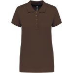 Damen-Piqué-Poloshirt Kariban K255 Schokolade