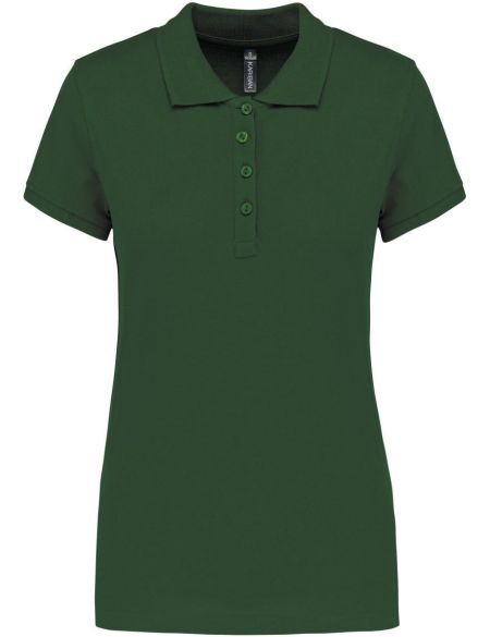 Damen-Piqué-Poloshirt Kariban K255 waldgrün
