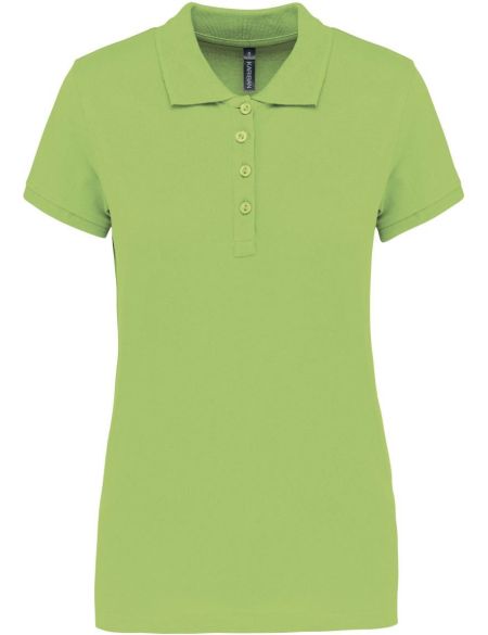 Damen-Piqué-Poloshirt Kariban K255 Limette