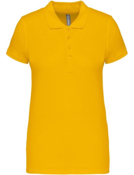 Damen-Piqué-Poloshirt Kariban K255 gelb