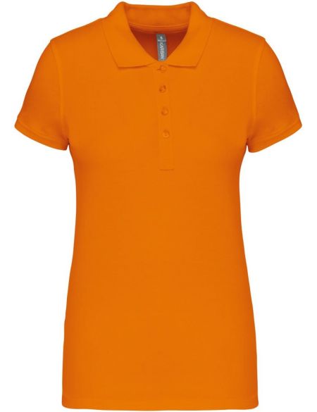 Damen-Piqué-Poloshirt Kariban K255 orange