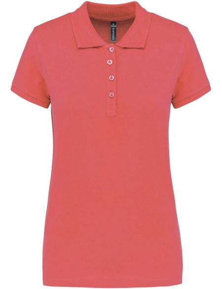 Damen-Piqué-Poloshirt Kariban K255 True Coral