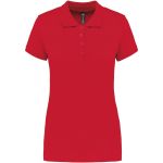 Damen-Piqué-Poloshirt Kariban K255 rot