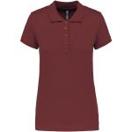 Damen-Piqué-Poloshirt Kariban K255 Wein