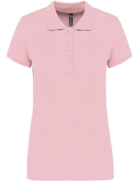 Damen-Piqué-Poloshirt Kariban K255 blassrosa