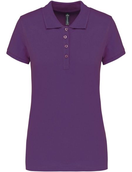 Damen-Piqué-Poloshirt Kariban K255 lila