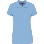Damen-Piqué-Poloshirt Kariban K255 himmelblau