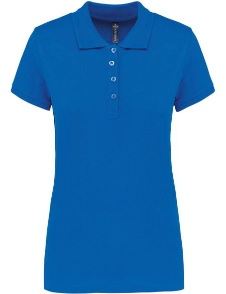 Damen-Piqué-Poloshirt Kariban K255 in hellem Königsblau