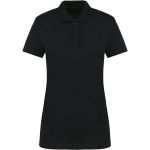 Damen-Poloshirt aus elastischem Piqué Supima Kariban PK201 schwarz