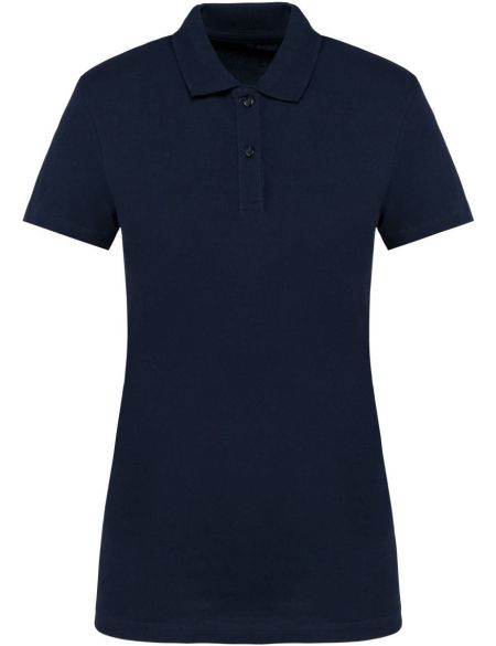 Damen-Poloshirt aus elastischem Piqué Supima Kariban PK201 weiß