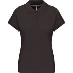 Damen-Piqué-Poloshirt Kariban K242 dunkelgrau