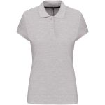 Damen-Piqué-Poloshirt Kariban K242 Oxford-Grau