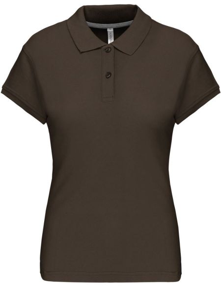 Damen-Piqué-Poloshirt Kariban K242 dunkles Khaki