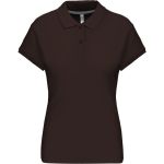 Damen-Piqué-Poloshirt Kariban K242 Schokolade