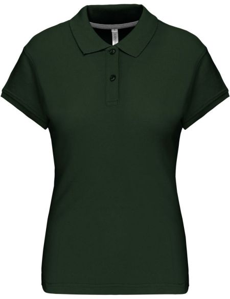 Damen-Piqué-Poloshirt Kariban K242 waldgrün