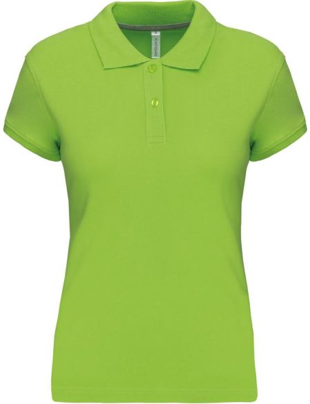 Damen Piqué-Poloshirt Kariban K242 Limette
