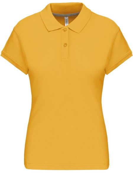 Damen-Piqué-Poloshirt Kariban K242 gelb
