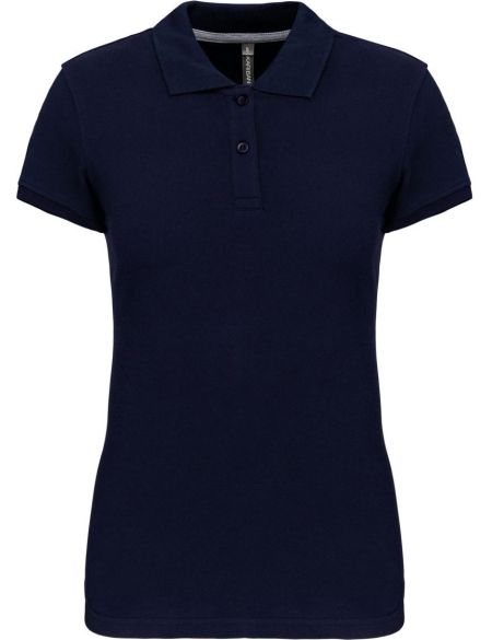 Damen Piqué-Poloshirt Kariban K242 Marineblau
